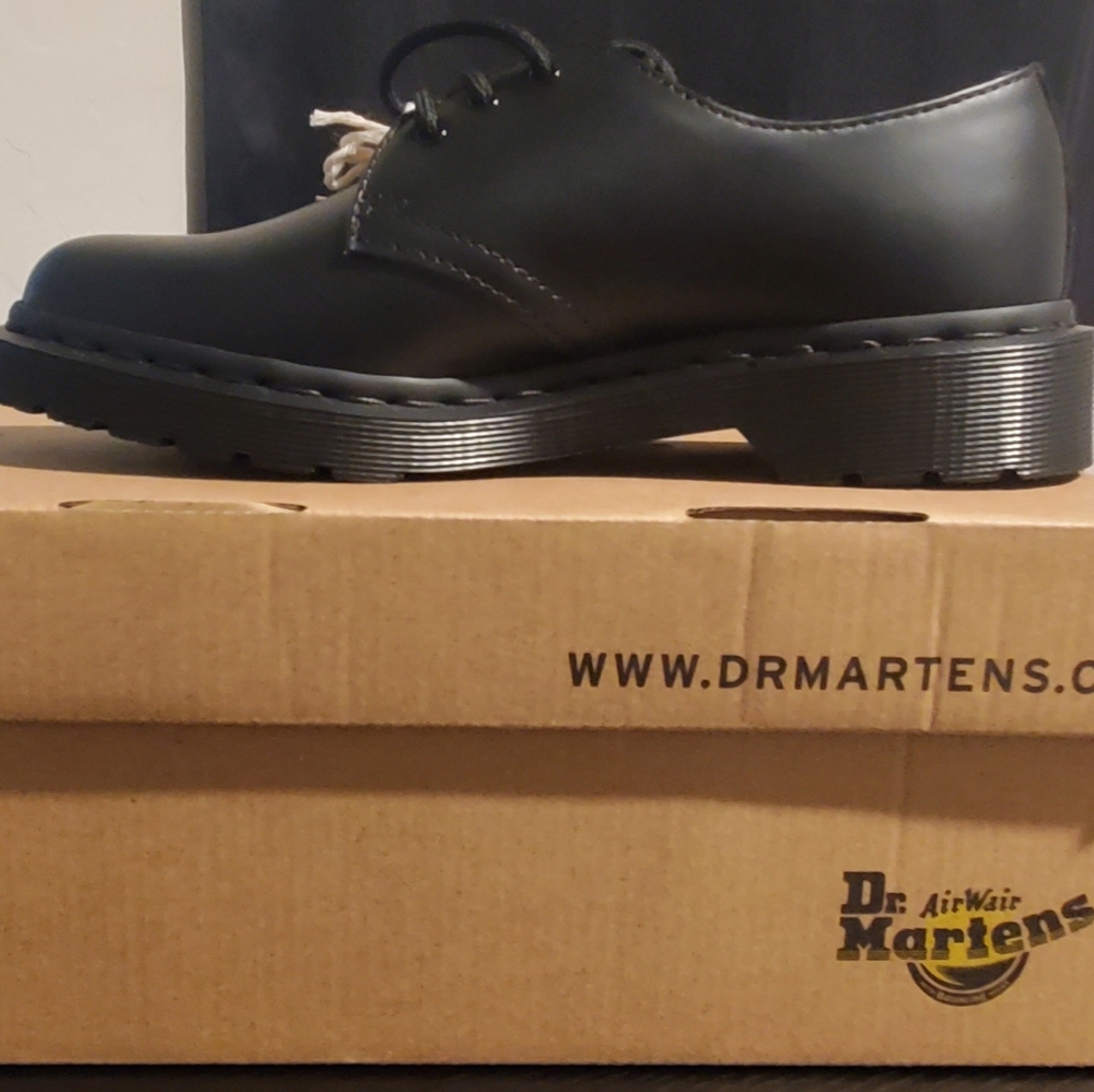 Dr. Martens Smooth Black Leather Oxfords